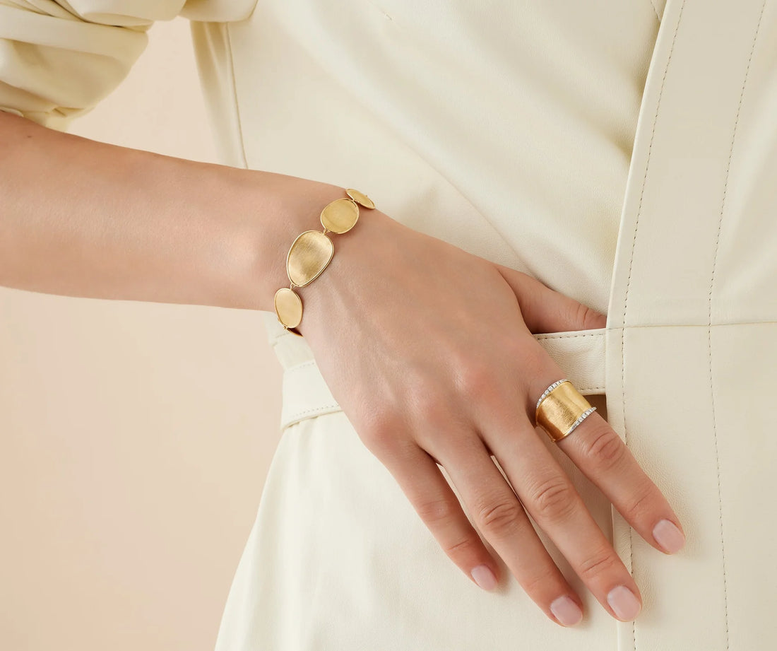 Lunaria Gold Graduated Bracelet