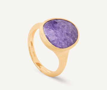 Marco Bicego 18K Yellow Gold Purple Charoite Cocktail Ring