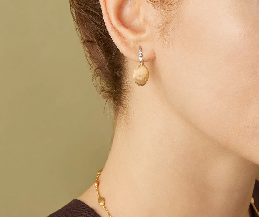 Siviglia Gold & Diamond Drop Earrings