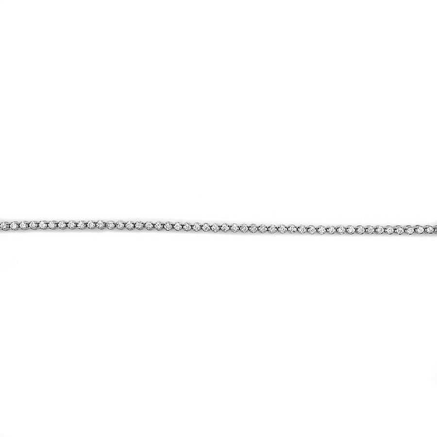 Kravit 14k White Gold Diamond Tennis Bracelet- 1.11ctw