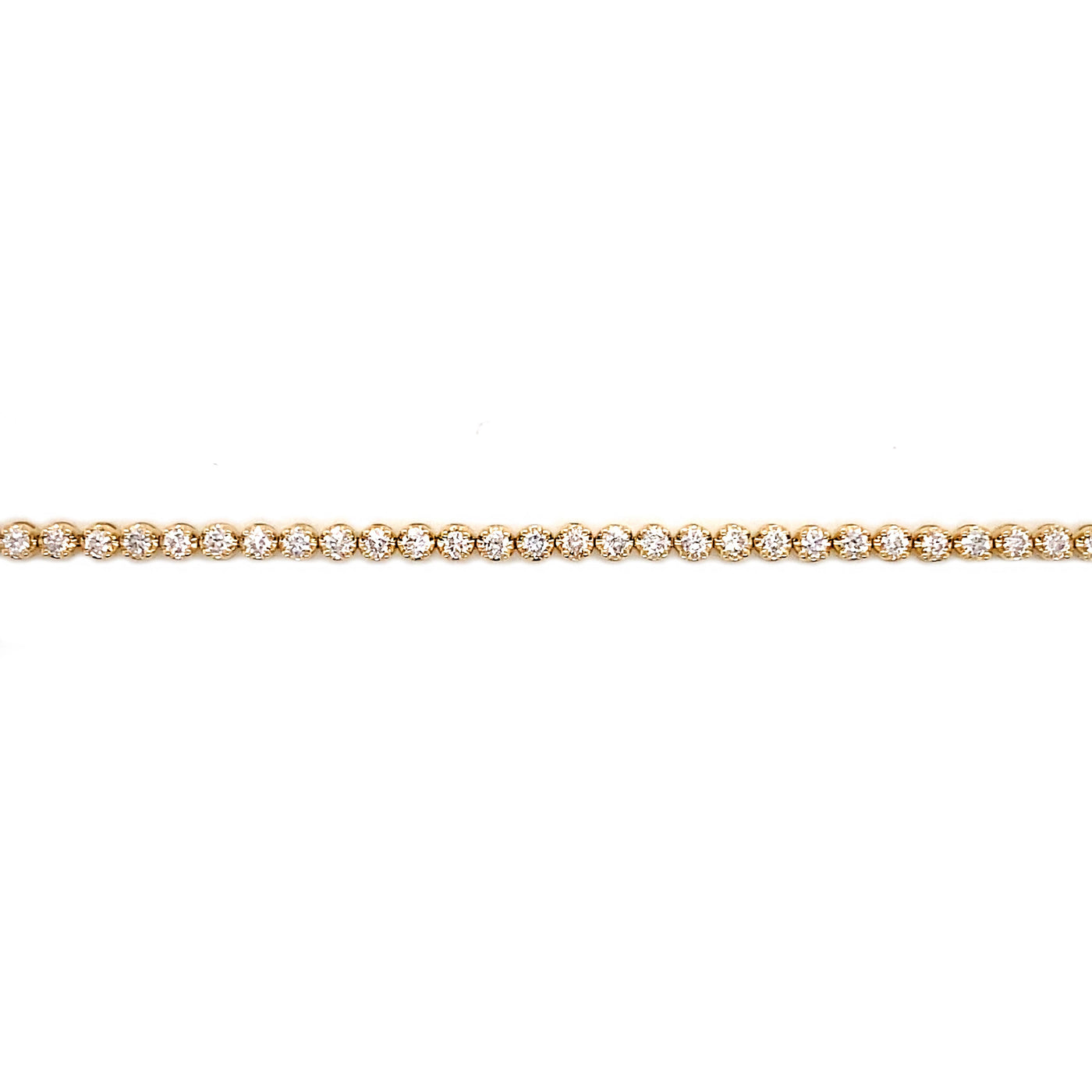 Kravit Jewelers 14k Yellow Gold Diamond Tennis Bracelet- 2.00ctw