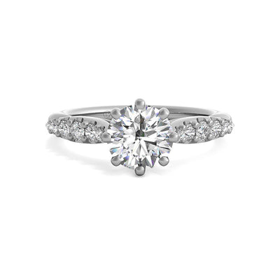 Ritani 8-Prong Tapered Diamond Engagement Ring