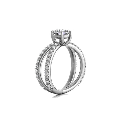 Ritani Open Split Diamond Engagement Ring