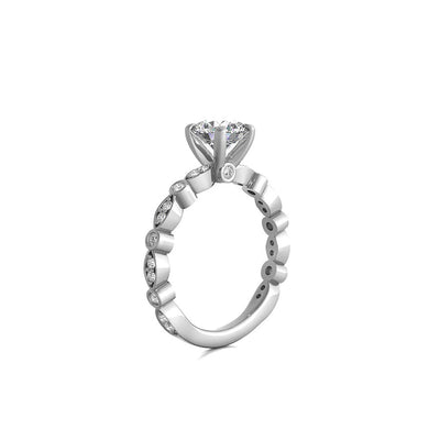 Ritani Marquise + Round Shaped Engagement Ring