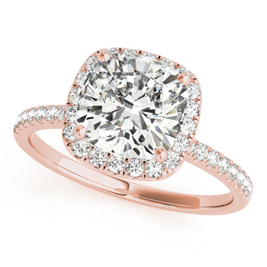 Kravit Signature Pave Halo Engagement Ring