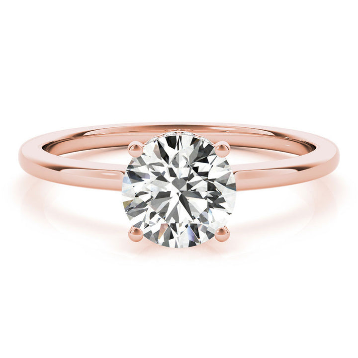 Kravit Signature Hidden Halo Diamond Engagement Ring