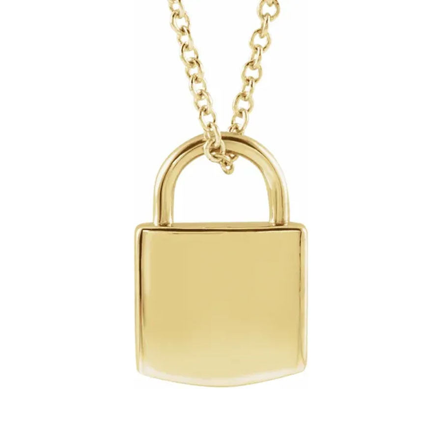 Eternal Love Gold Lock Necklace