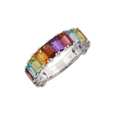 Kravit Jewelers 14k Gold Rainbow Ring