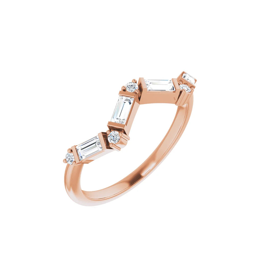 Kravit 14k Gold Baguette Diamond Ring