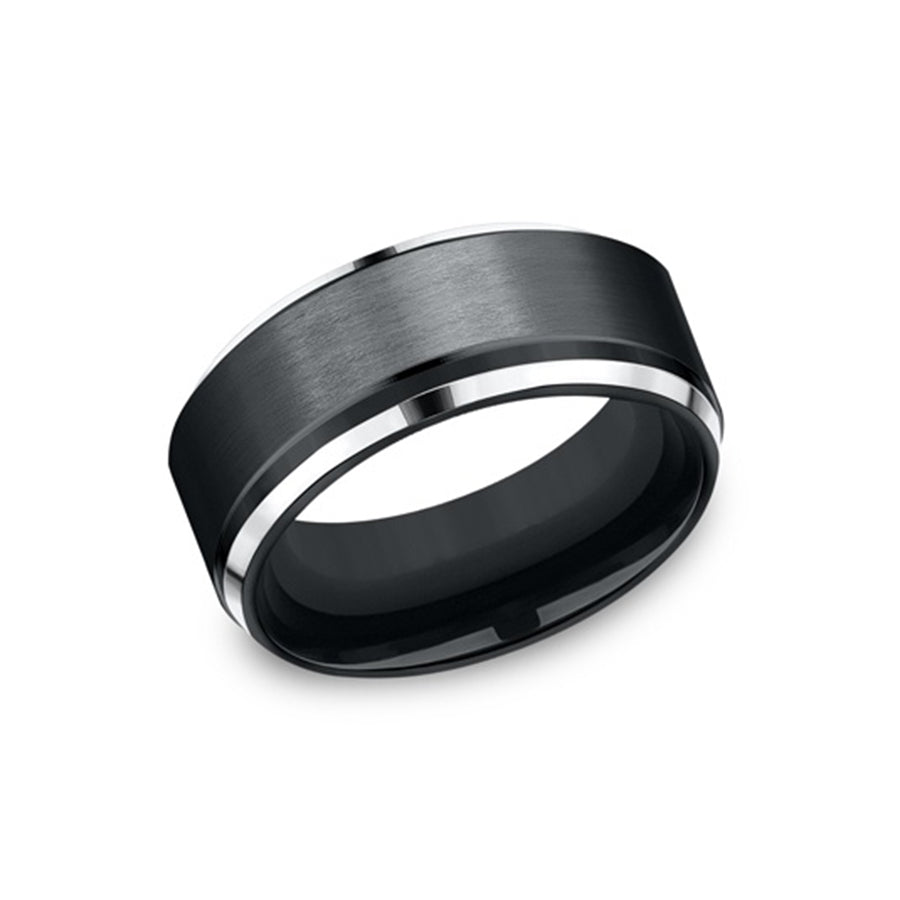 Benchmark Black Cobalt Men's Wedding Band-9.0mm