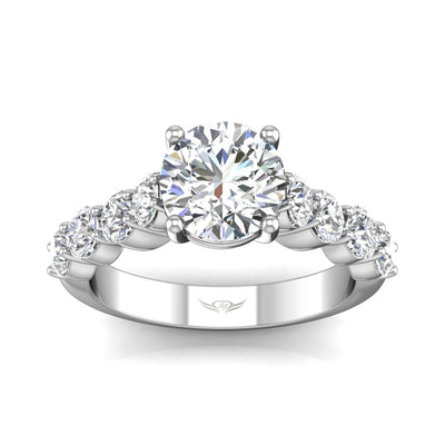 Martin Flyer Prong Set Cathedral Engagement Ring