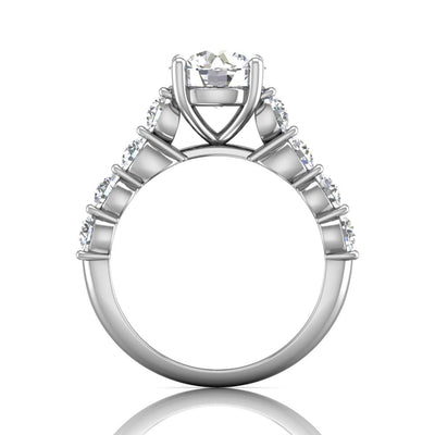 Martin Flyer Prong Set Cathedral Engagement Ring