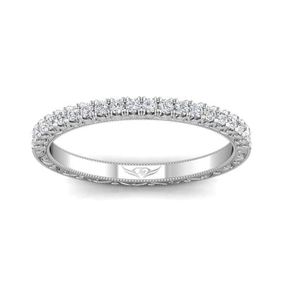 Martin Flyer FlyerFit 14K White Gold Wedding Band