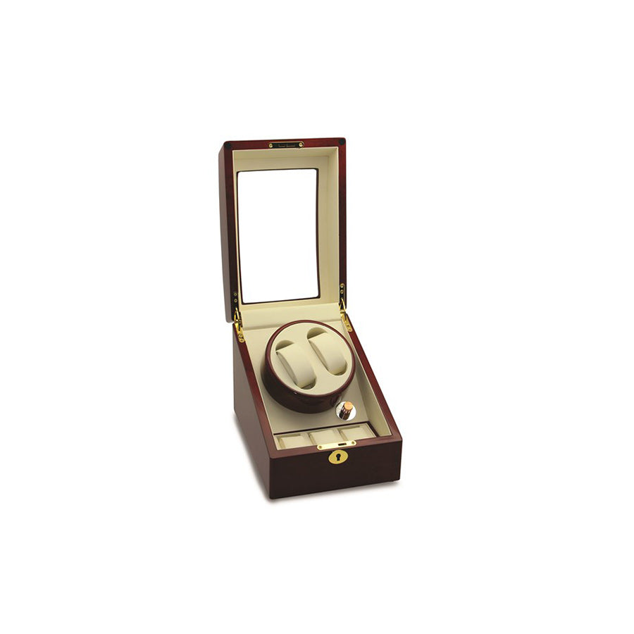Kravit Red Burlwood Double Watch Winder