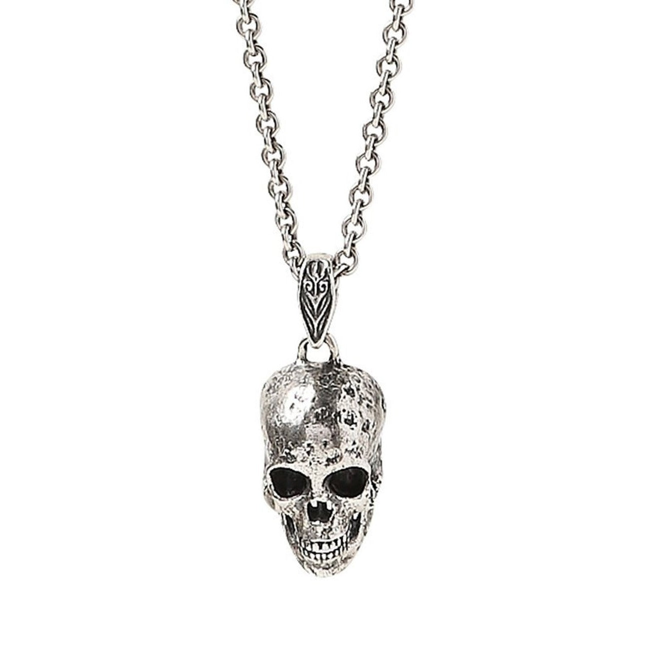 John Varvatos Skull Sterling Silver Skull Necklace