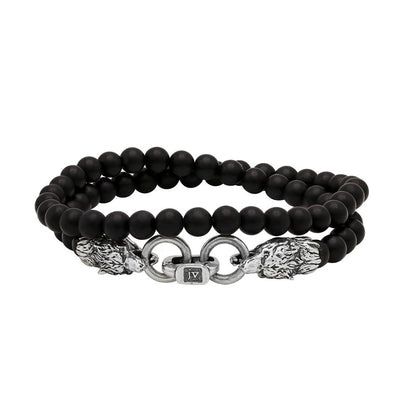 Gurhan Sterling Silver Onyx Wrap Bracelet