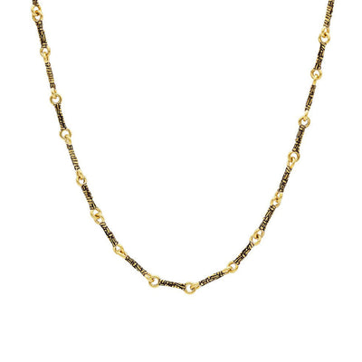 Gurhan Brass Woven Textured Necklace