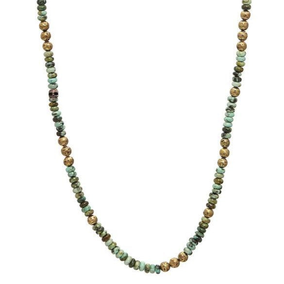 John Varvatos Sterling Silver & Turquoise Necklace