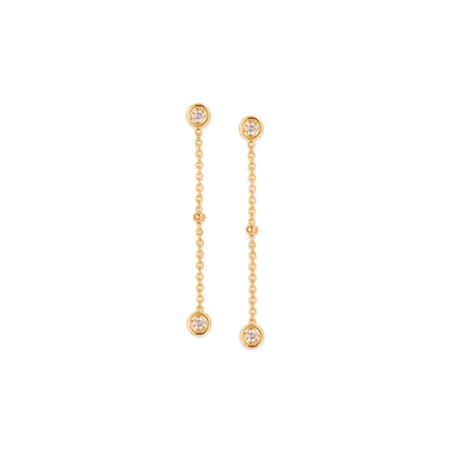 Kravit Jewelers 14k Gold Diamond Drop Earrings