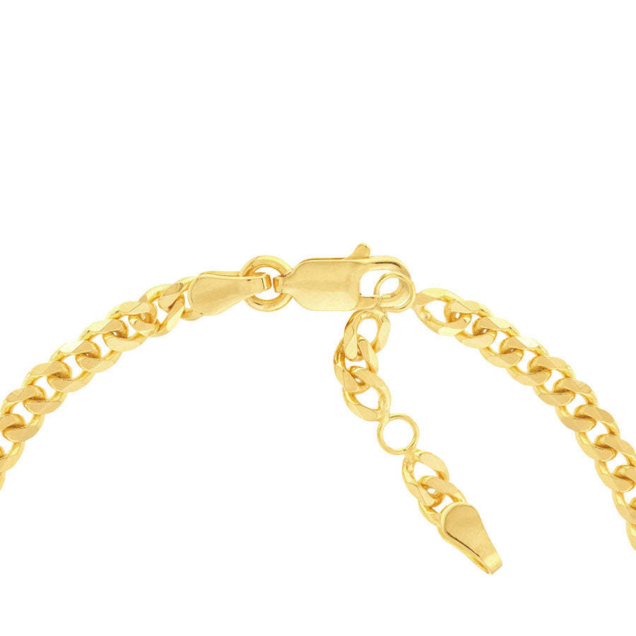 14k Gold Mom Curb Chain Bracelet