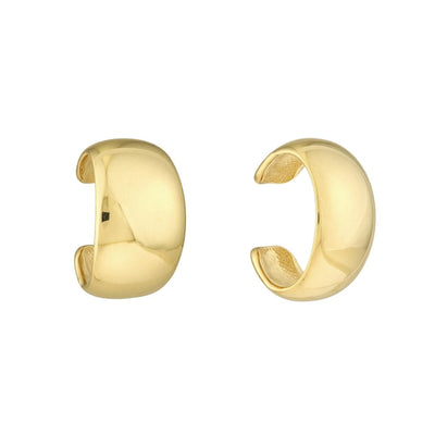 14k Yellow Gold Wide Ear Cuff