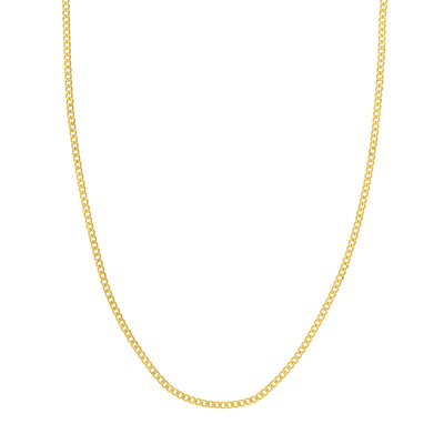 Kravit Jewelers 14k Gold Curb Link Necklace-24"