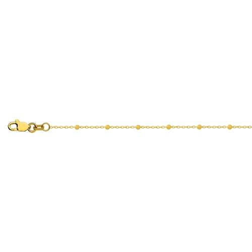 Kravit Jewelers 14k Yellow Gold Beaded Chain-16"