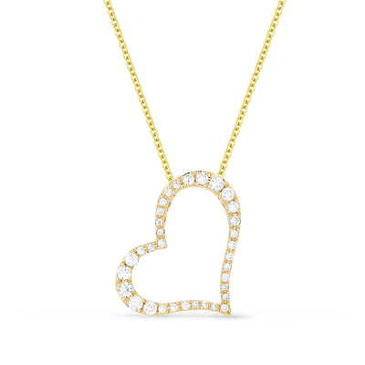 Madison L. 14k Diamond Heart Pendant