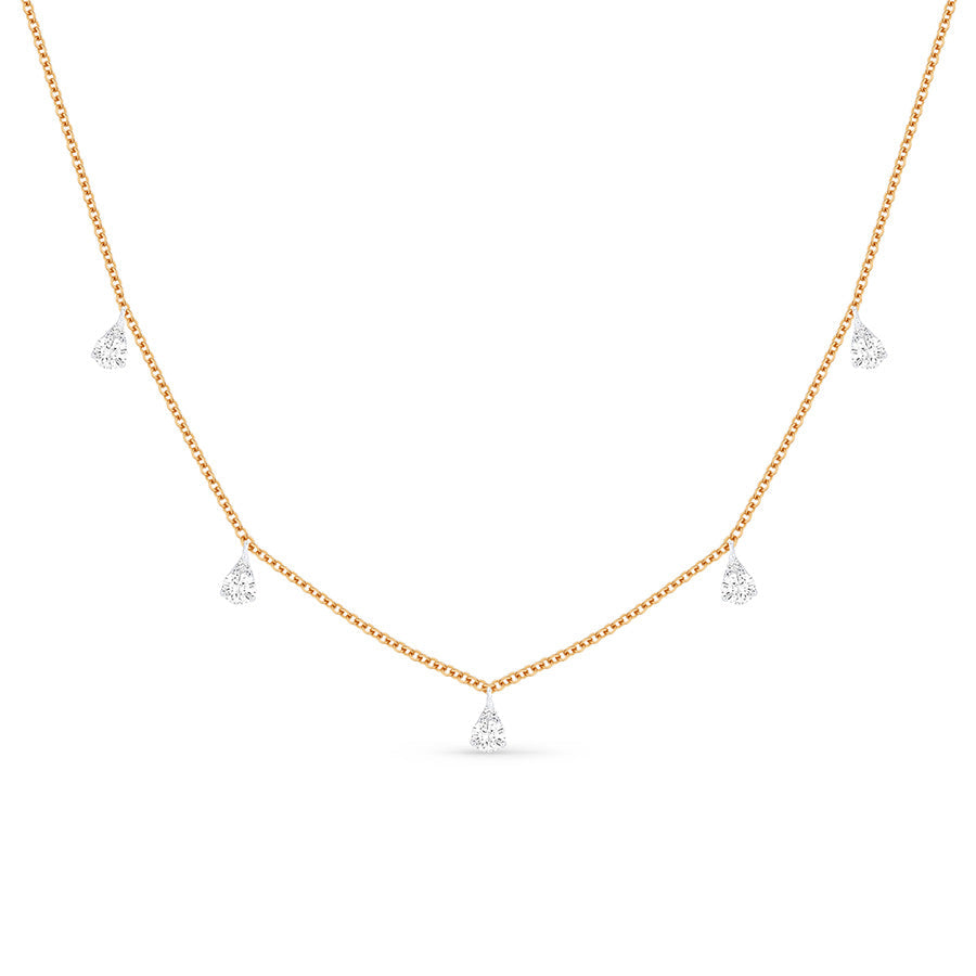 Madison L. 14k Pear Diamond Dangle Necklace