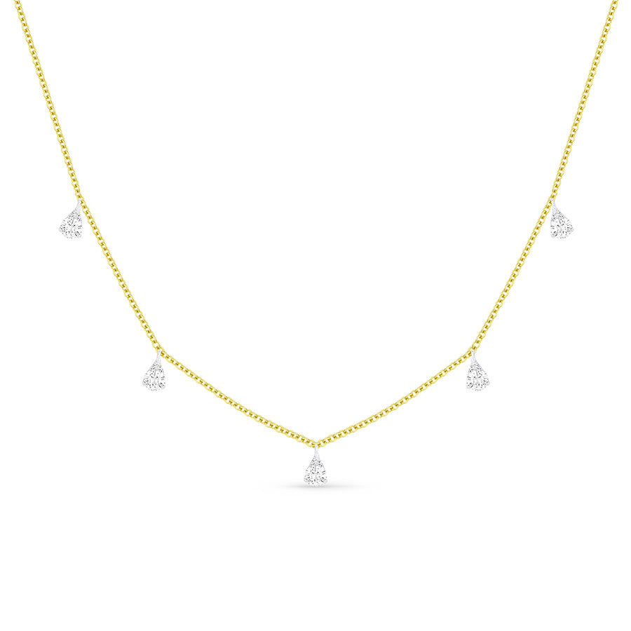 Madison L. 14k Pear Diamond Dangle Necklace
