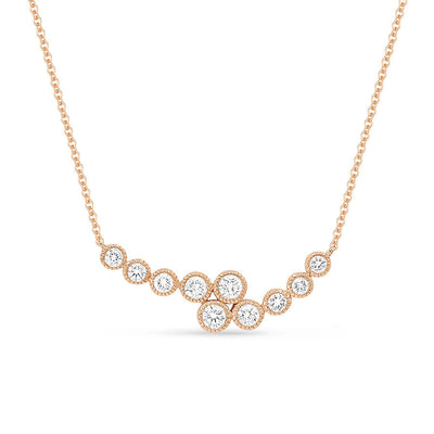 Madison L 14k Gold Bezel Set Diamond Necklace