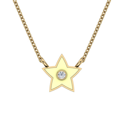 Kravit Jewelers 14k Gold & Enamel Star Necklace
