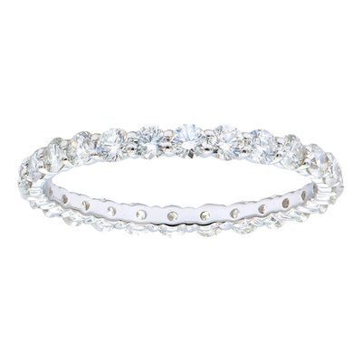 Kravit 18k White Gold Diamond Eternity Band-1.02ctw