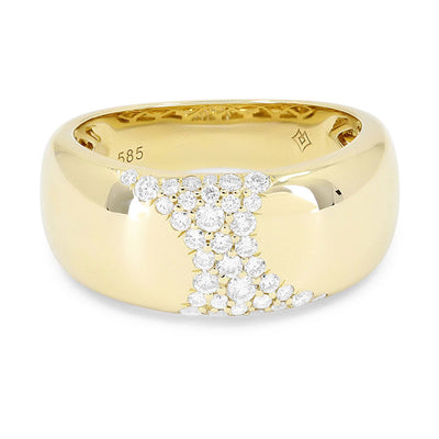 Madison L 14k Gold Scattered Diamond Ring