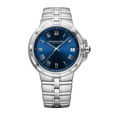 Raymond Weil Parsifal Mens 41mm Blue Dial Quartz Watch