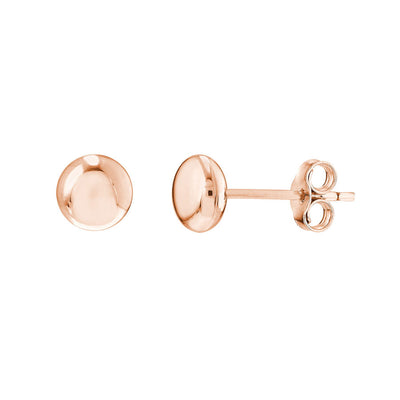 14k Gold Mini Pebble Stud Earrings