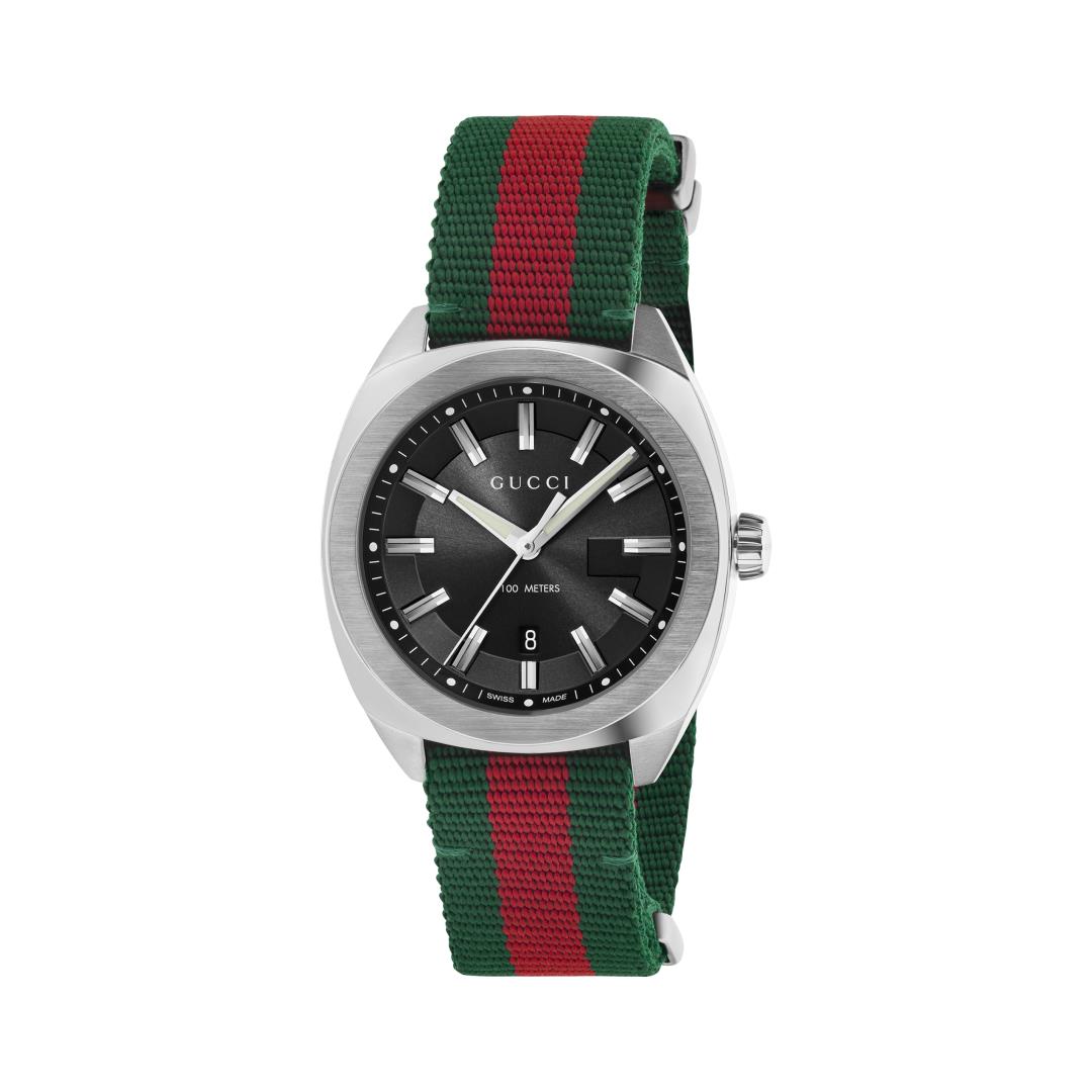Gucci Green & Red Nylon Watch