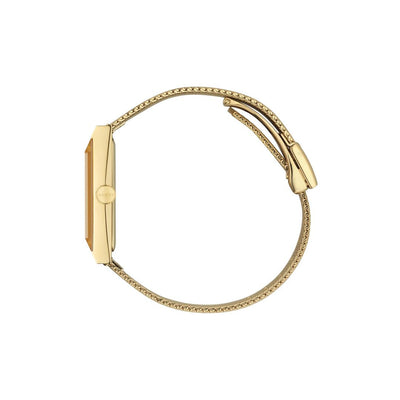 Gucci G-Frame Gold Toned Mesh Women's Watch