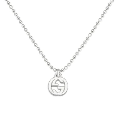 Gucci Silver GG Boule Necklace