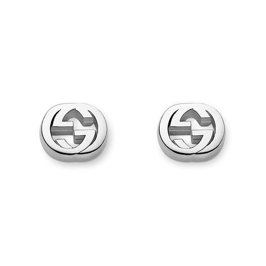 Gucci Aged Silver GG Stud Earrings