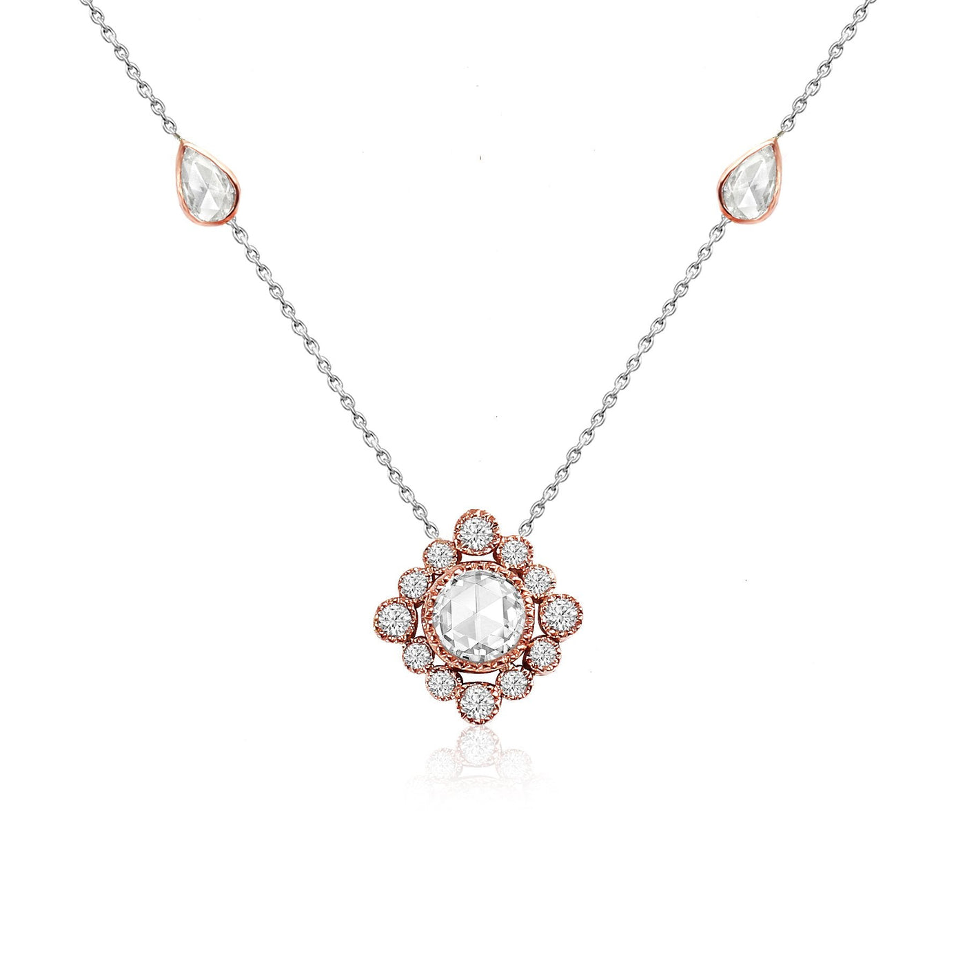 Vivaan "Love Song" Rose-cut Diamond Necklace