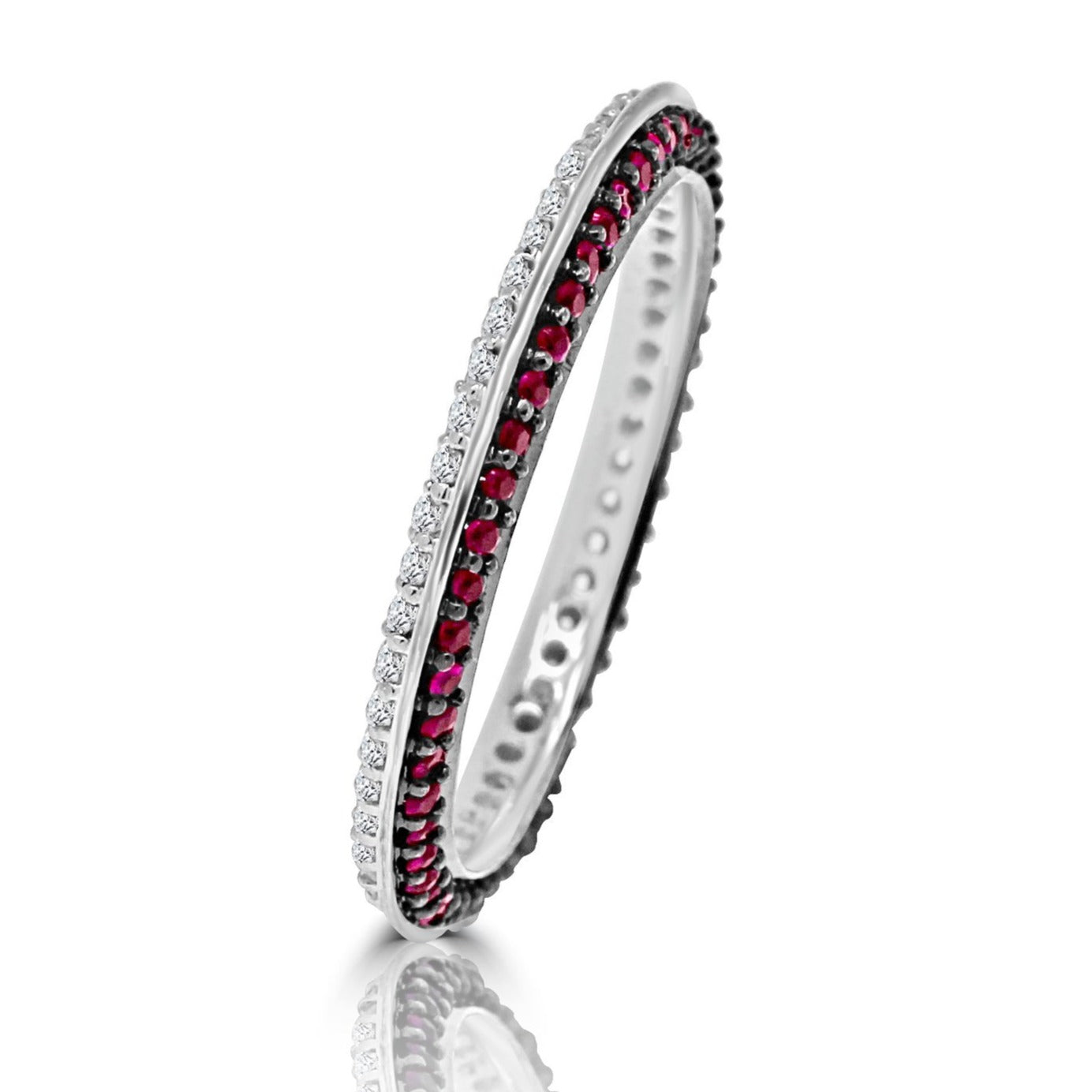 Vivaan 'Dhoop' Ruby And Diamond Flip Eternity Band