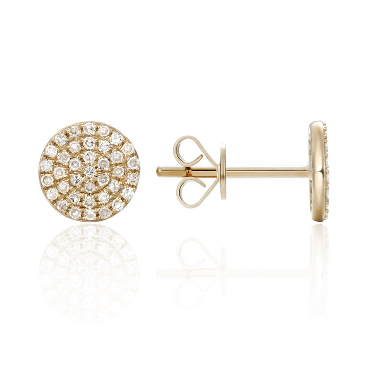 Disc Cluster Earrings-.23ctw