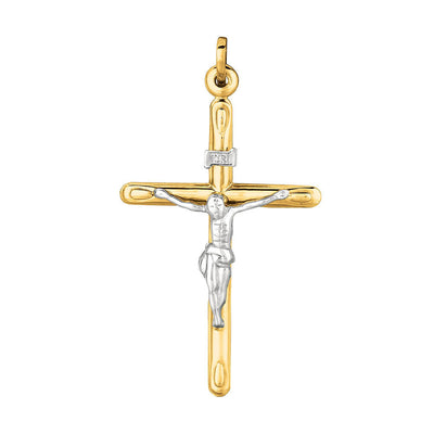 Kravit 14k Two-Tone Large Crucifix Cross