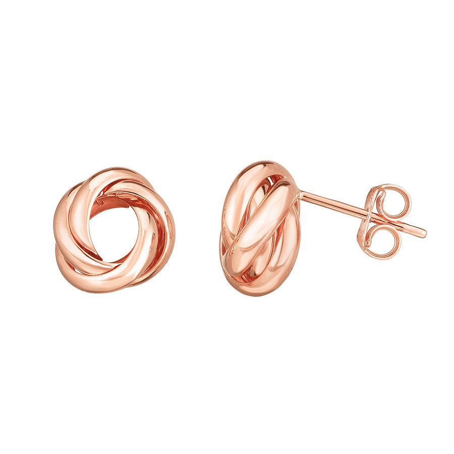 Kravit 14k Gold Love Knot Earrings