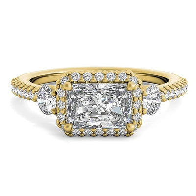 Ritani East to West 3 Stone Engagement Ring