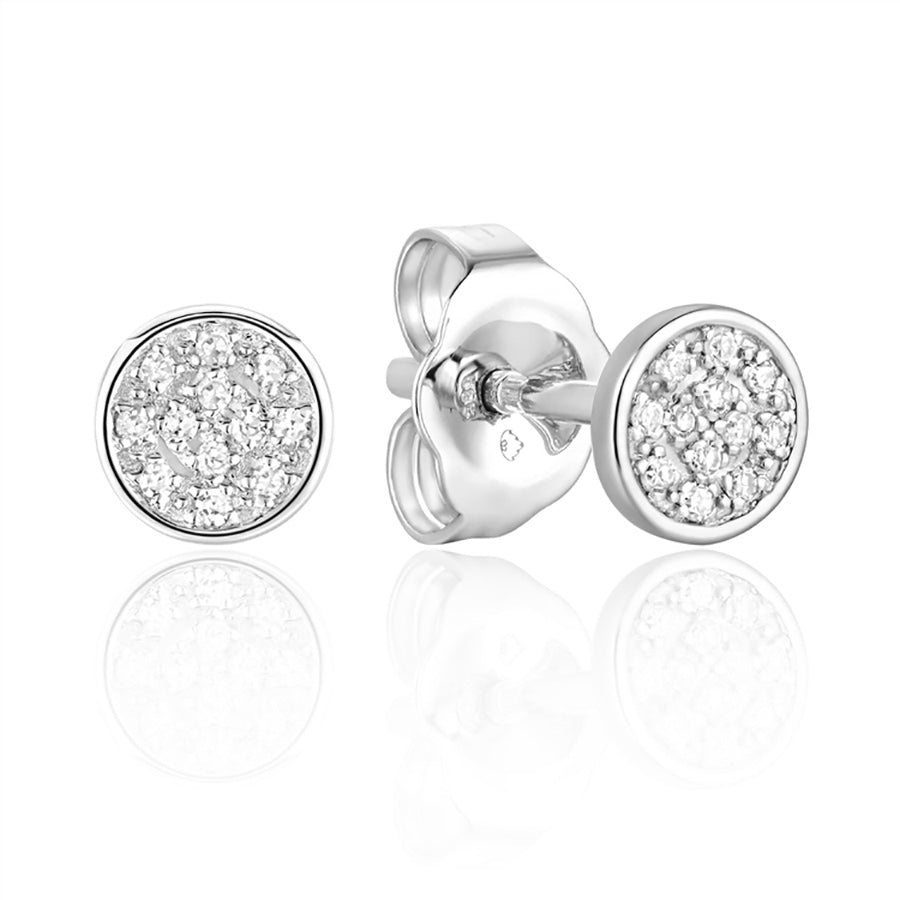 Luvente 14k Gold Diamond Cluster Earrings