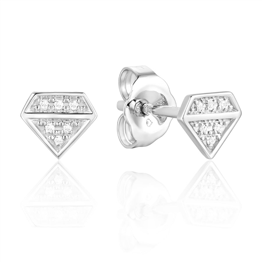 Luvente 14k Gold Diamond Stud Earrings